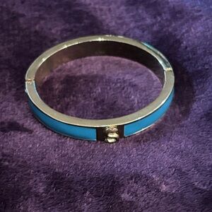 Silver and Blue Women's Bracelet